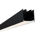 1-1/2" Square Surface / Pendant 10' Black LED Channel - Alberko