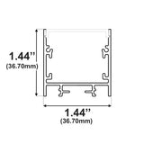 1-7/16" Square Surface / Pendant 10' LED Channel - Alberko