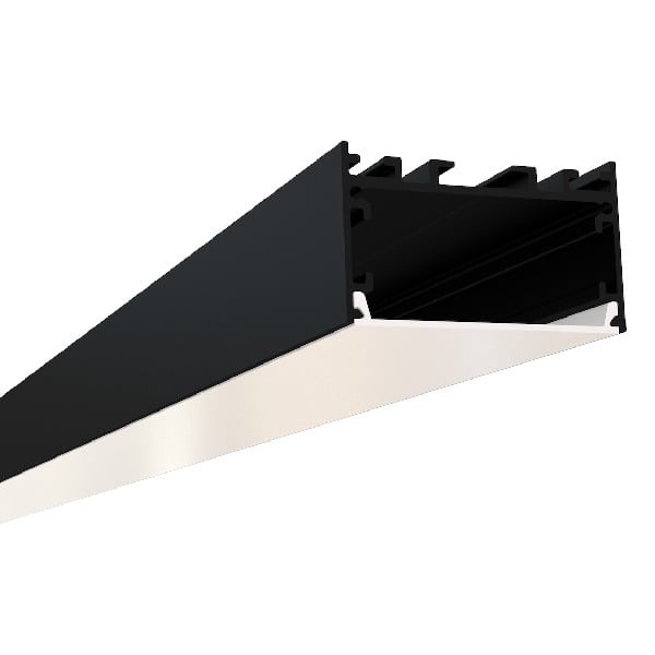 2" Deep Wide 10' Surface / Pendant Black LED Channel - Alberko