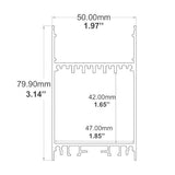 10' Linear Pendant LED Channel - Alberko