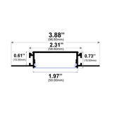 2" Mud-in Trimless 10' LED Channel - Alberko