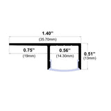 5/8" Edge Mud-in Aluminum Channel - Alberko