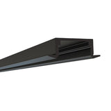 15/16" Black Shallow Recessed 8' LED Channel - Alberko