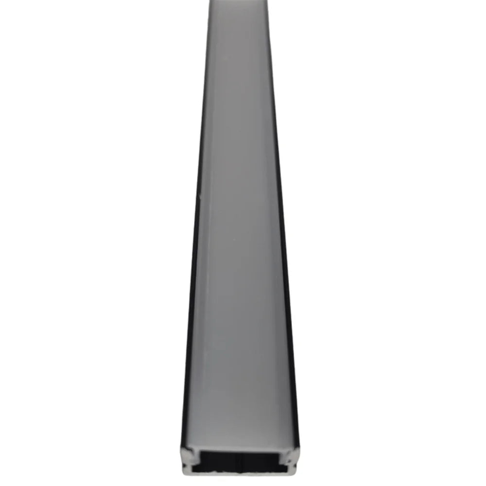 9/16" Low Profile Black Aluminum Channel - Abba Lighting USA
