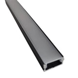 9/16" Low Profile Black Aluminum Channel - Abba Lighting USA
