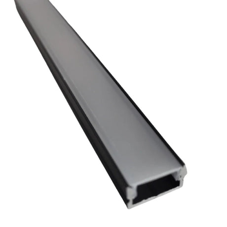 9/16" Low Profile Black Aluminum Channel - Abba Lighting USA