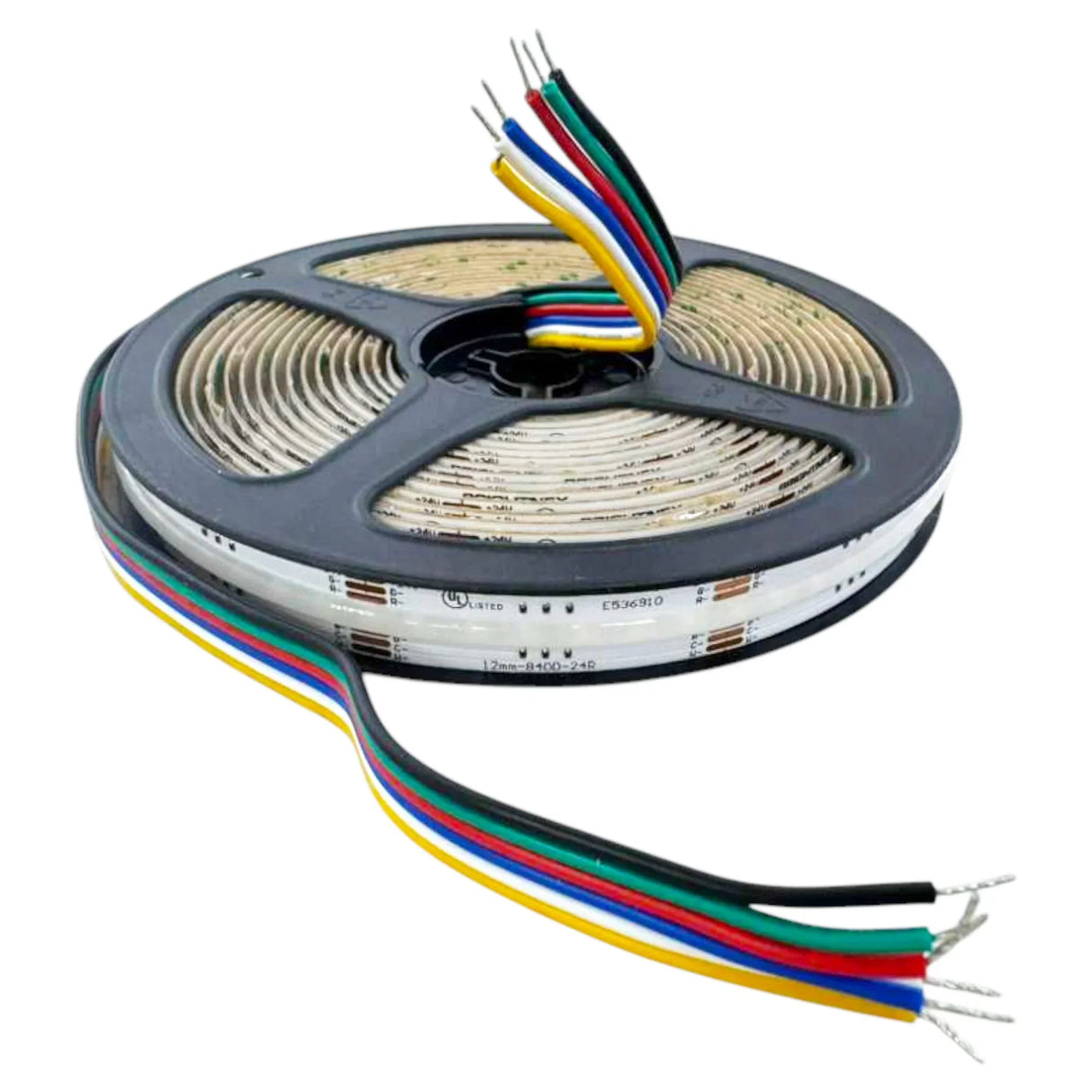 RGB+CCT COB LED Strip 840 LEDs/m 24V UL Certified Indoor - BRIGHTNEX LED LIGHTING