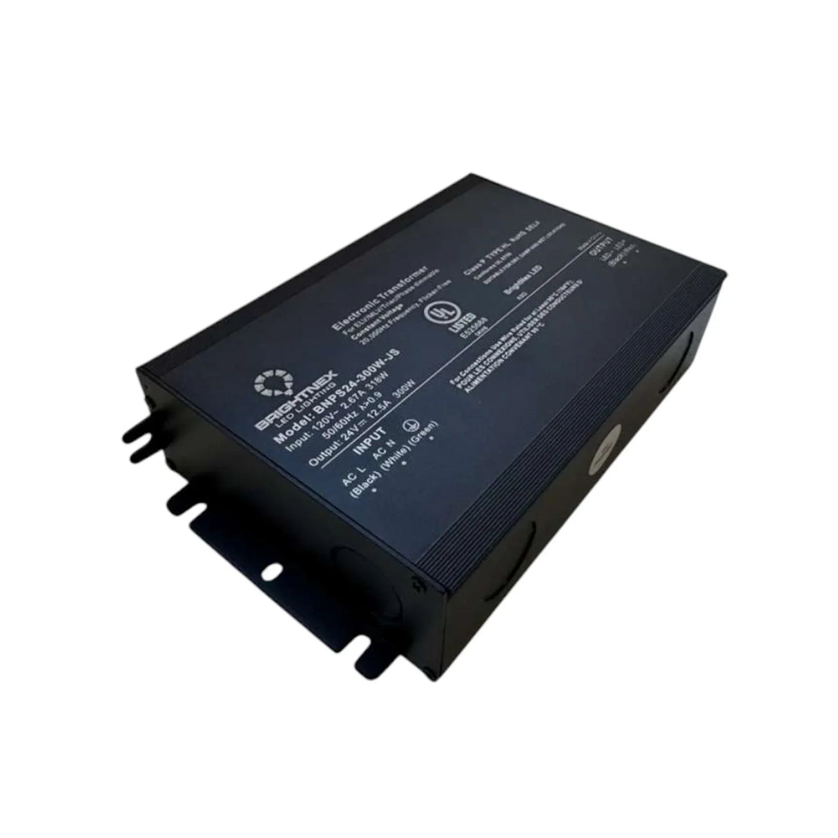 300W 24V LED Transformer TRIAC/ELV/MLV UL Class 2 Wet Rated - BRIGHTNEX LED LIGHTING