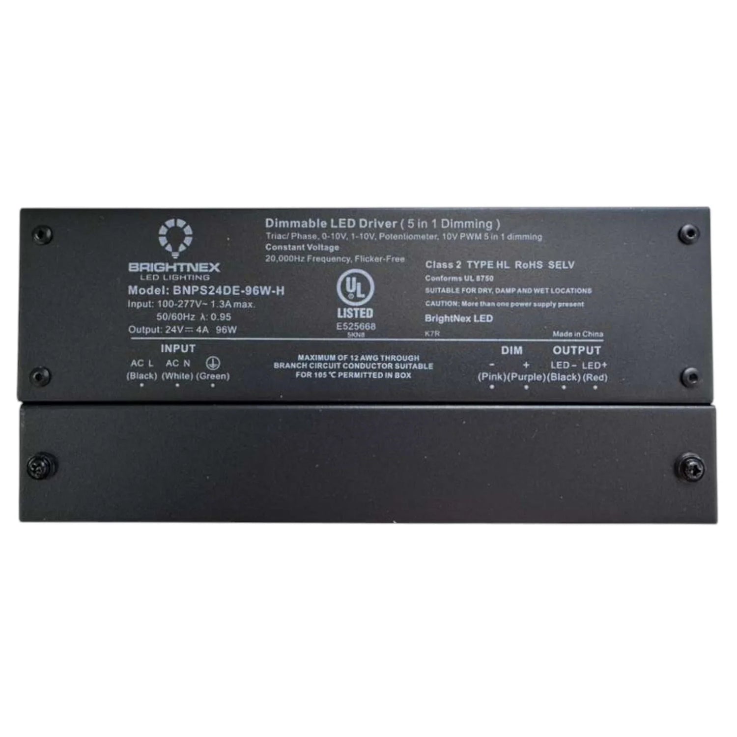 96W 24V Constant Voltage Dimming Transformer - BRIGHTNEX LED LIGHTING