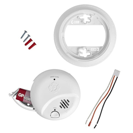 Hardwired Smoke Detector w/ Battery Back-up - BRK Electronics