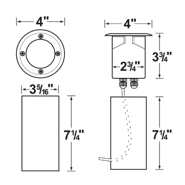 Stainless Steel Clear Well Light - Corona Lighting