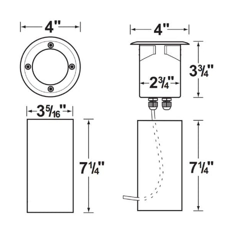 Stainless Steel Clear Well Light - Corona Lighting