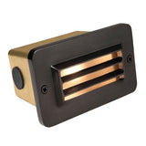 4" Heavy Duty Brass Louver Cover Step Light 365B w/ Box - Corona Lighting