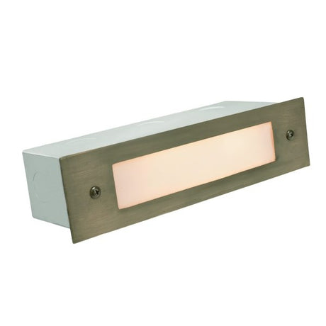 8" Open Window Cast Brass Cover LED Step Light 366B w/ Box - Corona Lighting