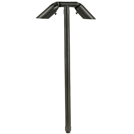 Small Adjustable 2 Head and Shroud Path Light 731B-T - Corona Lighting
