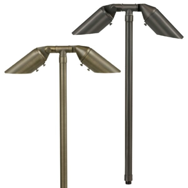 Big Adjustable 2 Head and Shroud Path Light 732B-T - Corona Lighting