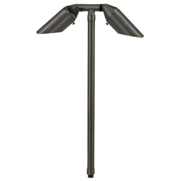 Big Adjustable 2 Head and Shroud Path Light 732B-T - Corona Lighting