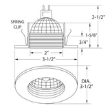 2" Regressed Stepped Baffle Trim - Elite Lighting