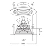 4" Stepped Baffle Trim - Elite Lighting