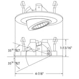 4" Pivoting MR16 Trim - Elite Lighting