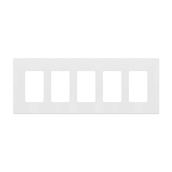 Screwless 5 Gang Wall Plate - Enerlites
