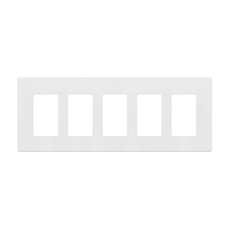 Screwless 5 Gang Wall Plate - Enerlites