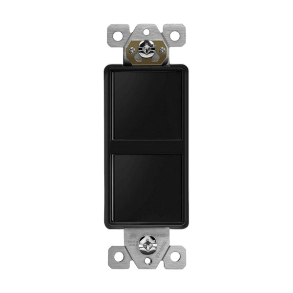 15A 2 Single Pole Decorator Stack Switch - Enerlites
