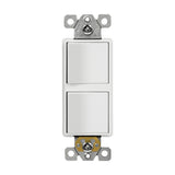 15A 2 Single Pole Decorator Stack Switch - Enerlites