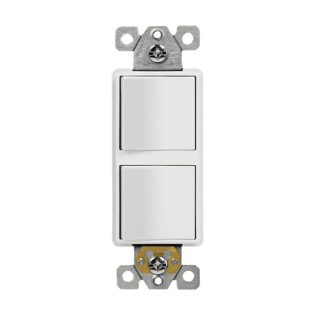 15A 2 Single Pole Decorator Stack Switch - Enerlites