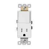 15A Single Pole Stack Switch and Receptacle - Enerlites