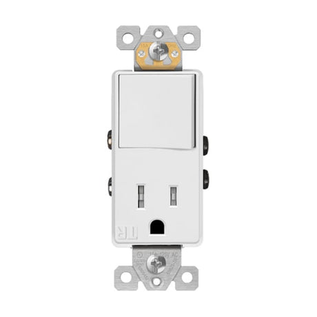 15A Single Pole Stack Switch and Receptacle - Enerlites