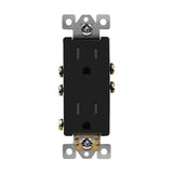 Decorator Receptacle w/ Self-Grounding - Enerlites