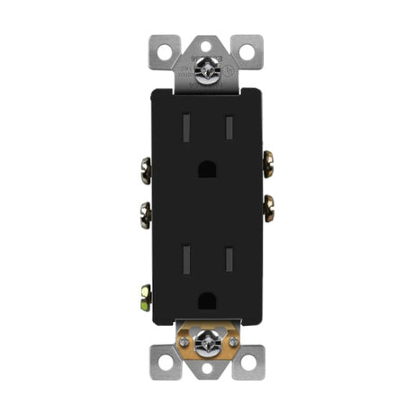 Decorator Receptacle w/ Self-Grounding - Enerlites