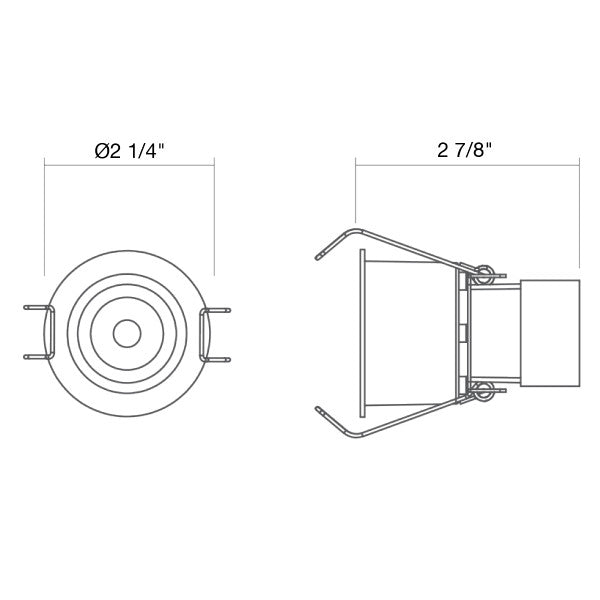 1" 6W 12V Small Round Down Light 3000K - Envision LED