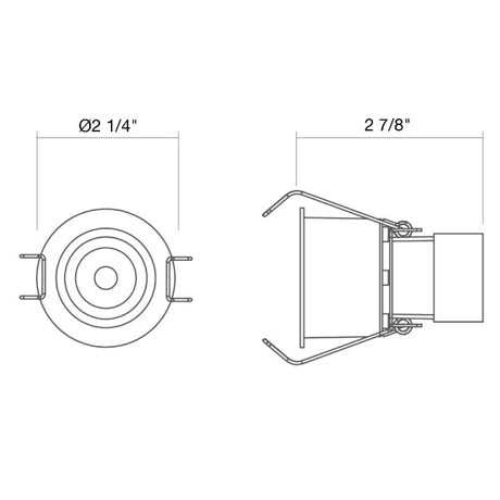 1" 6W 12V Small Round Down Light 3000K - Envision LED