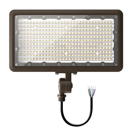 100/120/150W Tri-Power Tri-Color Knuckle Mount LED Flood Light w/ Photocell - Envision LED