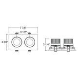 2 Head Adjustable 5CCT LED Downlight - Envision LED