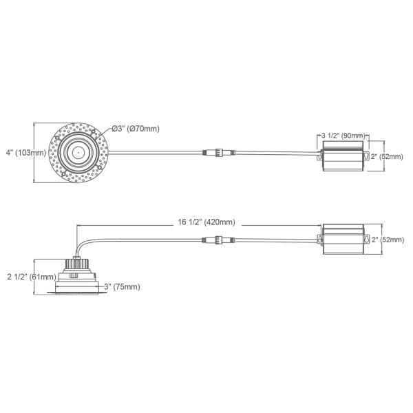 8W 2" Adjustable Trimless 5CCT Down Light - Envision LED