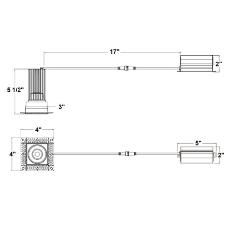 15W 2" Square Trimless 5CCT Down Light - Envision LED
