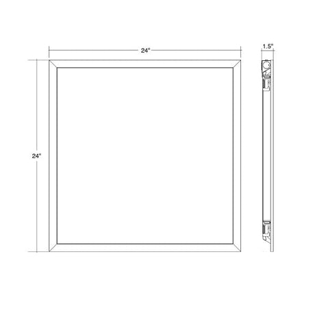 2x2 Back Lit 5-Color 3-Power Panel Light - Envision LED