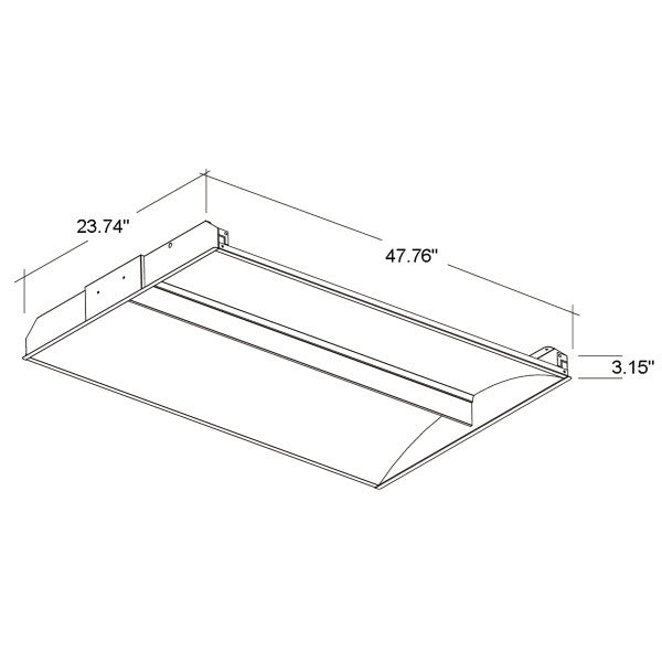 2x4 4-Color 3-Power Center Basket LED Troffer - Envision LED