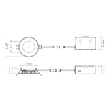 3" 8W 5-Color Round Slim Canless LED Light - Envision LED