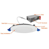 3" 8W 5-Color Round Slim Canless LED Light - Envision LED