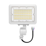 30W Tri-Color Knuckle Mount LED Flood Light w/ Integrated Photocell - Envision LED