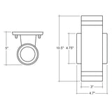 10/20/30W Tri-Color Up and Down Light w/ Photocell - Envision LED