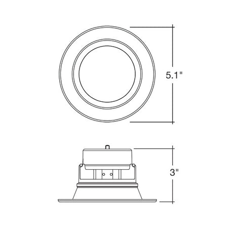 4" 6/9/12W 277V Smooth 5CCT Down Light - Envision LED