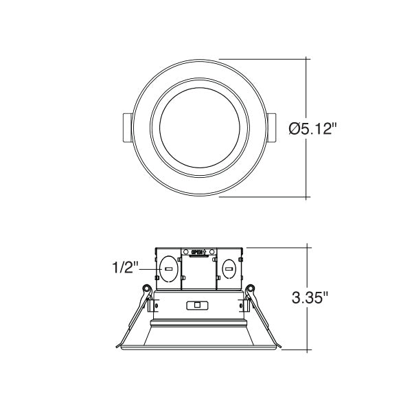 4” 11W 5-Color J-Box Down Light - Envision LED