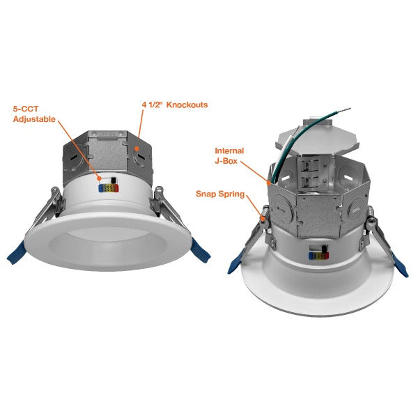 4” 11W 5-Color J-Box Down Light - Envision LED