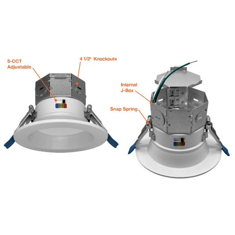 4” 11W 5-Color J-Box Down Light - Envision LED