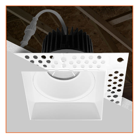 15W 4" Square Trimless 5CCT Down Light - Envision LED
